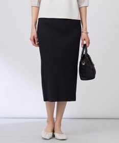J.PRESS LADIES 【洗える】リブ ナロー スカート