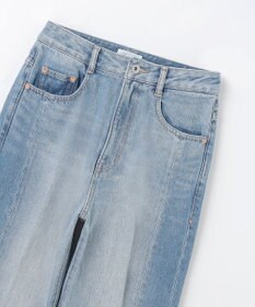 GRACE CONTINENTAL サイド切替フレアデニムパンツ