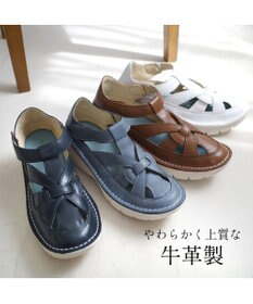 Pointer 本革編み込みグルカサンダル