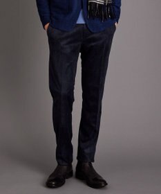 JOSEPH ABBOUD 【軽量】ブロックベロア ストレッチ パンツ