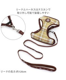 PET PARADISE J.PRESS ハーネス＆リード フランネル 《チェック柄》 ３S 超小型犬
