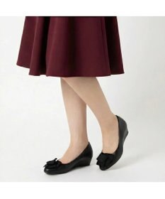 MODE ET JACOMO <MODE ET JACOMO>２WAYリボンコサージュウエッジパンプス