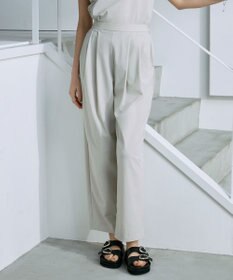 ICB L 【接触冷感・UVカット・防シワ・洗える】 アトラストリコット テーパードパンツ