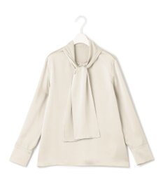 ICB 【洗える】 ヴィンテージストレッチサテン ブラウス