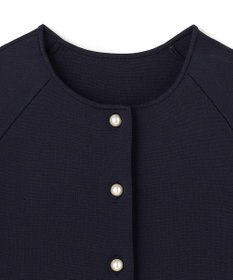 UNFILO L BEAUTY FORM KNIT パールボタン カーディガン