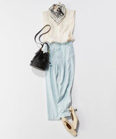 uncrave 【uncrave WHITE】テーパード デニムパンツ