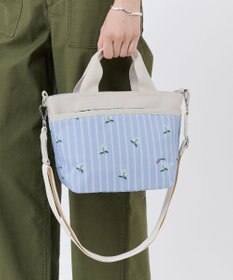 LeSportsac SMALL BUCKET TOTE/ジャスミンストライプ