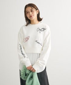 Green Parks ・ＥＬＥＮＣＡＲＥ　ＤＵＥ　ロゴ刺繍ショートスウェッ