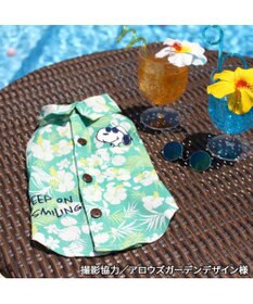 PET PARADISE スヌーピー 背中開き アロハシャツ 中型犬