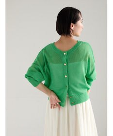 Te chichi 【WEB限定カラーあり】ペーパータッチヤーン2wayメッシュニット