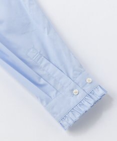 UNFILO イージーケア フリルネック シャツ