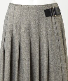 23区 【R(アール)】ウールラメ タックラップスカート
