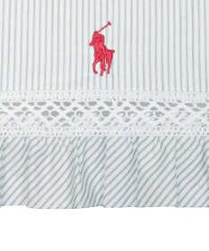 MOONBAT 【遮光/晴雨兼用】POLO RALPH LAUREN （ポロラルフローレン） 長傘 晴雨兼用日傘 ストライプフリル 遮光 遮熱 UV