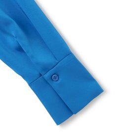 ICB 【洗える】 ヴィンテージストレッチサテン ブラウス