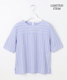 自由区 【WEB限定・洗える】ストライプハイゲージジャージー カットソー