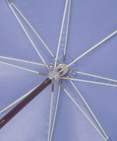 MOONBAT 【遮光/晴雨兼用】POLO RALPH LAUREN （ポロラルフローレン） 長傘 晴雨兼用日傘 ストライプフリル 遮光 遮熱 UV