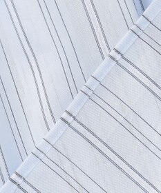 J.PRESS LADIES 【洗える】ランダムストライプ スタンドカラー  ブラウス