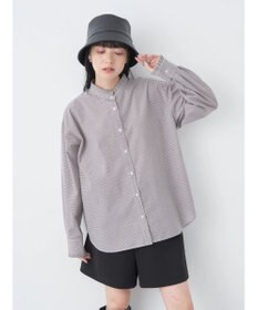 earth music&ecology スタンドフリルシャツ