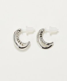 Phoebe 〈アレルギー対応〉ブリリアントダブルフープセラミックピアス　シルバー