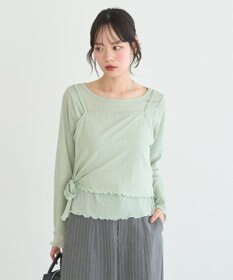 earth music&ecology 【SET2点】ツイストキャミレイヤードカットソー