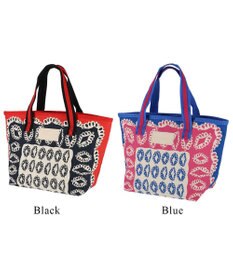 tsumori chisato CARRY ダイヤモンドフラワー ハンドバッグ 手提げ リバーシブル 花柄