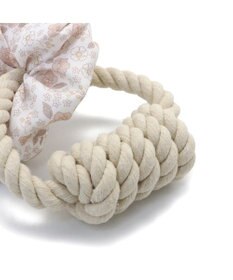 PET PARADISE ペットパラダイス 引っ張り シュシュ トイ  《 花柄 / ドット柄 》