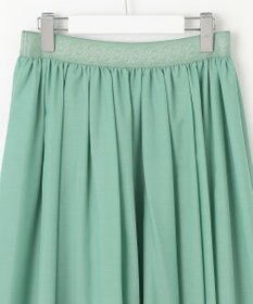 自由区 【ウエストゴム・洗える】シアーギャザー スカート