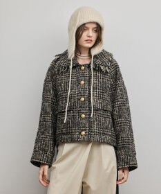 GRACE CONTINENTAL パディングツイードジャケット