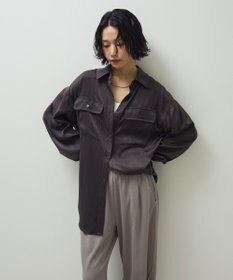 Green Parks ・ＳＵＧＡＲ　ＳＰＯＯＮ　サテンオーバーシャツ