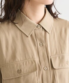 Green Parks ・ＳＵＧＡＲ　ＳＰＯＯＮ　サテンオーバーシャツ