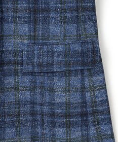 JOSEPH ABBOUD 【イタリア素材/軽量/ストレッチ】サマーツィード ジャージー プリント ジャケット