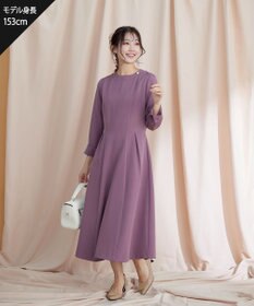 Tiaclasse 【ダブルストレッチ・洗える】フレアワンピース