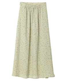 earth music&ecology キンモクセイ柄フレアスカート