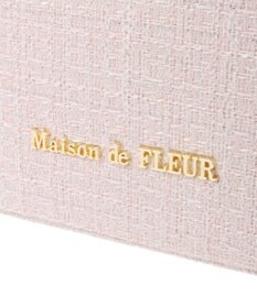 Maison de FLEUR ツイードパールショルダーバッグ
