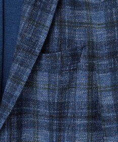 JOSEPH ABBOUD 【イタリア素材/軽量/ストレッチ】サマーツィード ジャージー プリント ジャケット