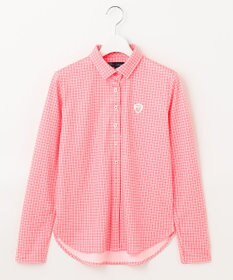 23区GOLF 【WOMEN】【吸水速乾】グラフ柄 長袖シャツ