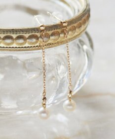 Phoebe 【K10】チェーンパールピアス