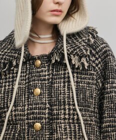 GRACE CONTINENTAL パディングツイードジャケット