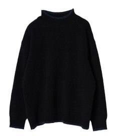 CRAFT STANDARD BOUTIQUE 洗えるモールニット配色プルオーバー