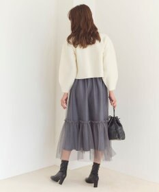 Feroux 【洗える】ラメチュール スカート