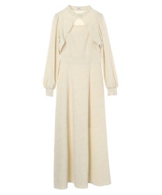 earth music&ecology ＳＥＴ２点ジャガードボレロ＋ワンピース