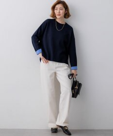 23区 【先行予約】バイカラーダブルフェイス ニット