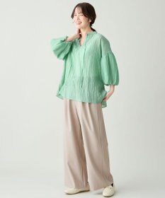 ANY バルーンスリーブスキッパーブラウス