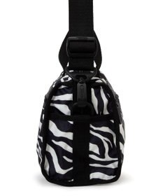 LeSportsac MINI DUFFEL CROSSBODY/クリームブラックゼブラ
