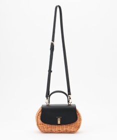 23区 【STORY7月号掲載】VIOLAdORO MIROスプリットラタン ショルダーバッグ