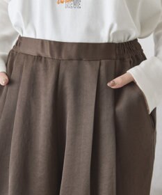 AMERICAN HOLIC 【イージーケア】サテンカーブパンツ