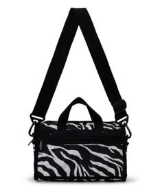 LeSportsac MINI DUFFEL CROSSBODY/クリームブラックゼブラ