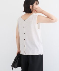 Green Parks 前後２ｗａｙ　ミックスカラーノースリーブニット