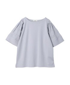 earth music&ecology フレア袖レースプルオーバー