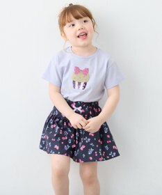 ANY KIDS 【綿100%】ドロップショルダーミラクルスパンコールTシャツ